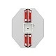RFG physics lab table Hexa above 7th grade 1700 x 1400 x 750 mm red/white