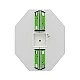 RFG school table Hexa laboratory above 7th grade 170 x 140 x 75 cm green/white