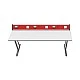 RFG school table Flat laboratory above 7th grade 180 x 60 x 75 cm red/white