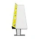 RFG Ученическа маса Flat, лабораторна, над VII клас, 180 х 60 х 75 cm, жълто-бяла