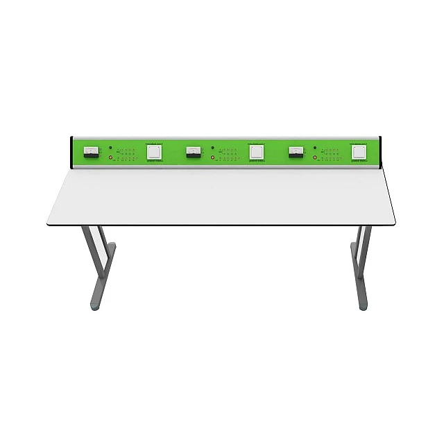 RFG school table Flat laboratory above 7th grade 180 x 60 x 75 cm green/white