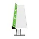 RFG school table Flat laboratory above 7th grade 180 x 60 x 75 cm green/white