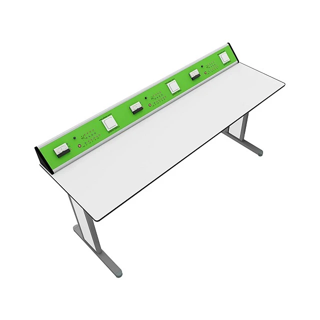 RFG school table Flat laboratory above 7th grade 180 x 60 x 75 cm green/white