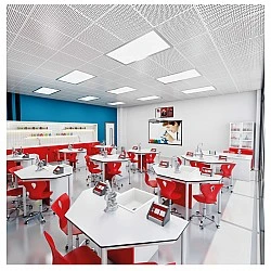 RFG science laboratory classroom Quin for 24 students white/red