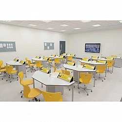 RFG chemistry and biology classroom Quin above 7th grade for 24 students white/yellow
