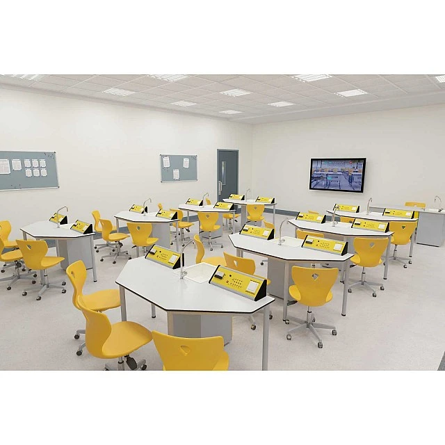 RFG chemistry and biology classroom Quin above 7th grade for 24 students white/yellow