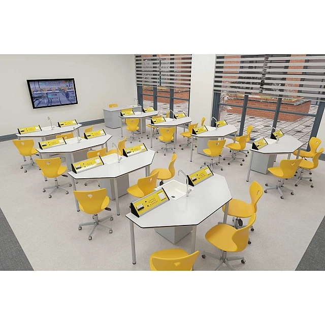 RFG chemistry and biology classroom Quin above 7th grade for 24 students white/yellow