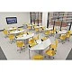 RFG chemistry and biology classroom Quin above 7th grade for 24 students white/yellow