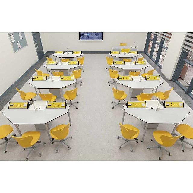 RFG chemistry and biology classroom Quin above 7th grade for 24 students white/yellow