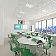 RFG chemistry and biology classroom Hexa above 7th grade for 24 students white/green