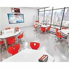 RFG chemistry and biology classroom Hexa above 7th grade for 24 students white/red