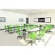 RFG physics classroom Hexa above 7th grade for 24 students white/green