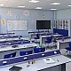 RFG physics classroom Flat above 7th grade for 24 students white/blue