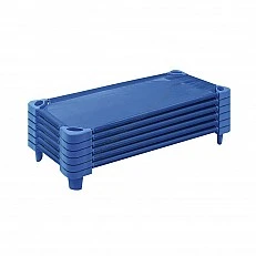 Nowa Szkola Bed, stackable, 133 x 57 x 15 cm, blue