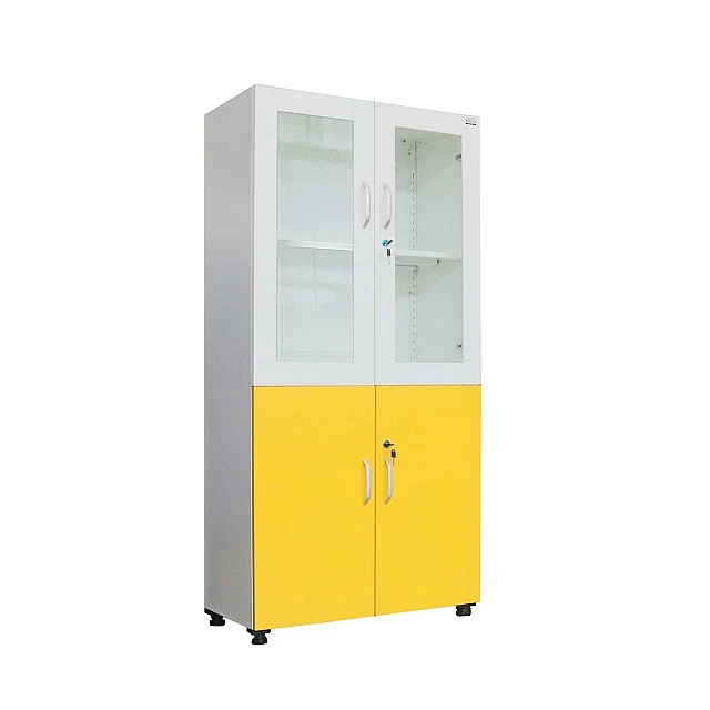 RFG laboratory cabinet 800 x 400 x 1650 mm yellow/white