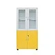 RFG laboratory cabinet 800 x 400 x 1650 mm yellow/white