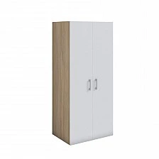 RFG Wardrobe, double, 800 x 560 x 1800 mm, sonoma oak and white