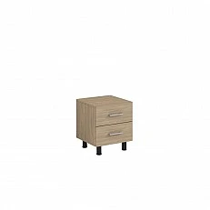 RFG Cabinet, with two drawers, 450 x 400 x 500 mm, sonoma oak