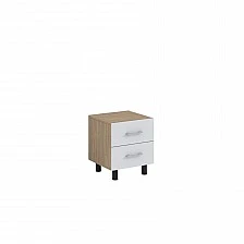 RFG Cabinet, with two drawers, 450 x 400 x 500 mm, sonoma oak and white