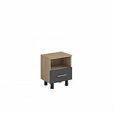 RFG Cabinet, with drawer and niche, 420 x 300 x 500 mm, sonoma oak and graphite