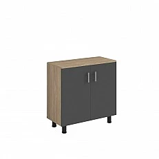 RFG Cabinet, 800 x 400 x 850 mm, sonoma oak and graphite