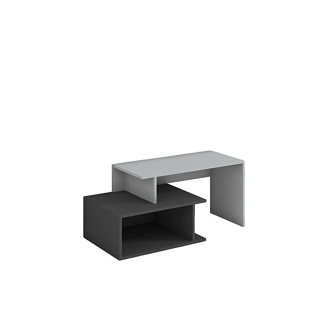 RFG TV cabinet, 1250 x 500 x 500 mm, graphite base, gray superstructure