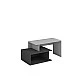 RFG TV cabinet, 1250 x 500 x 500 mm, graphite base, gray superstructure