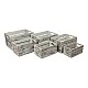 Small Foot wooden box grey, 6 pieces