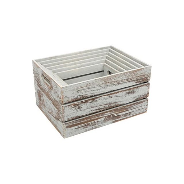 Small Foot wooden box grey, 6 pieces