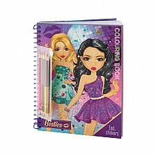 Grafix Colouring book A4, 30 sheets, with 5 double-ended pencils