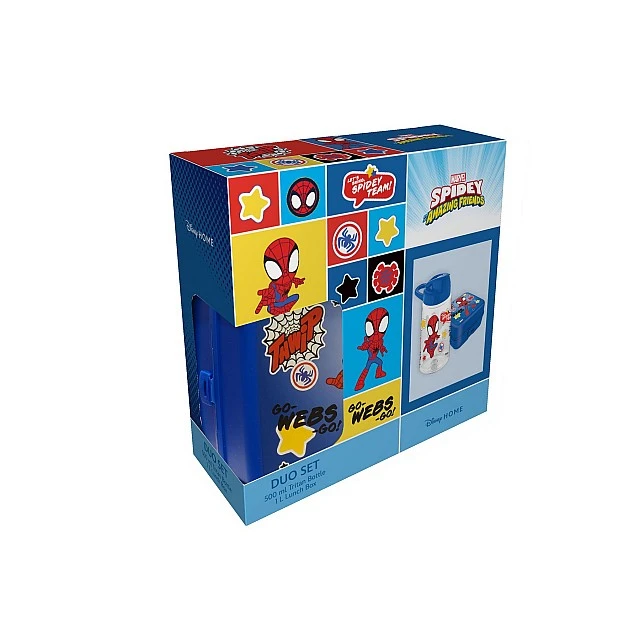 Disney set bottle 500 ml and lunch box Spidey