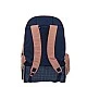 Milan Backpack 1918, with wheels, with 6 zips, 25 L, pink