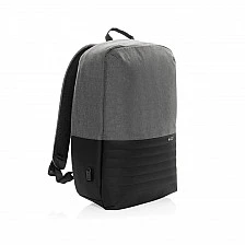 Swiss Peak Anti-Theft Laptop Backpack, with RFID Protection, 15.6’’, Gray-Black