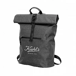 Раница Rolltop, водоустойчива, с джоб, 300D RPET, 40 х 60 cm, черна
