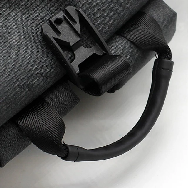 Раница Rolltop, водоустойчива, с джоб, 300D RPET, 40 х 60 cm, черна