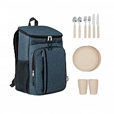 More Than Gifts Montecool Picnic Cooler Backpack for Two, Blue