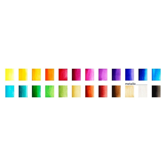 Faber-Castell Watercolor paints, in a box - palette, 24 colors
