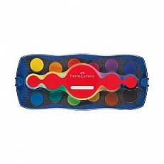 Faber-Castell Watercolor paints Connector, 24 colors, blue palette