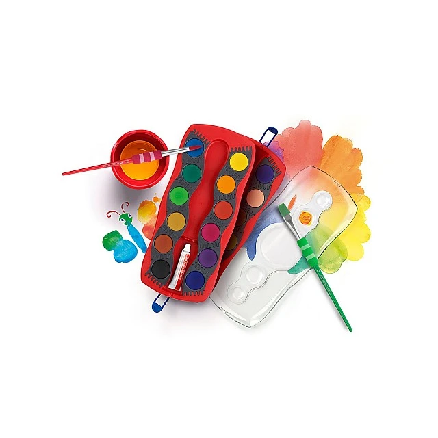 Faber-Castell Watercolor paints Connector, 24 colors, red palette