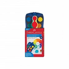 Faber-Castell Connector watercolour paints, 12 colours, blue palette