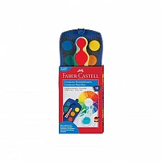Faber-Castell Акварелни бои Connector, 12 цвята, синя палитра