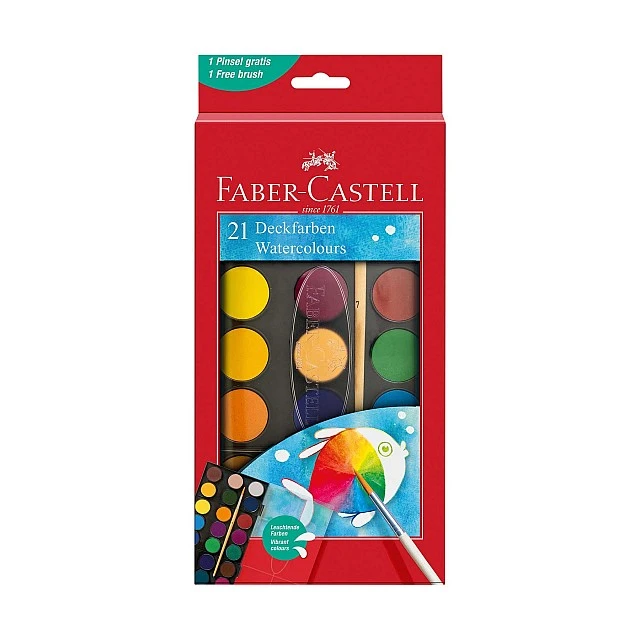 Faber-Castell Watercolour paints, 21 colours