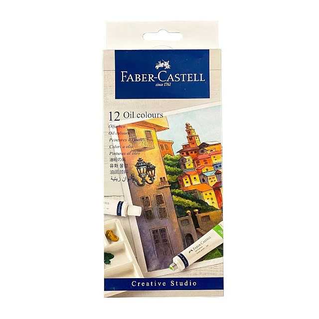 Faber-Castell Oil paints, in tubes, 12 colors, 9 ml