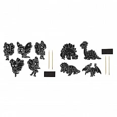 Grafix Магнити за издраскване, 10 броя, асорти, опаковка 48