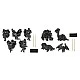 Grafix Scratch magnets, 10 pieces, assorted, pack 48