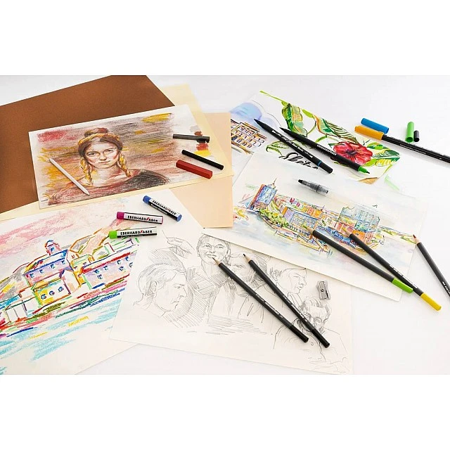 Eberhard Faber Artist Watercolor Brushes, 3 pieces