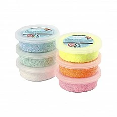 Creativ Company Пластилин тип пяна, 6 x 14 g, неонови цветове