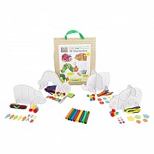 Small Foot cardboard animal craft set