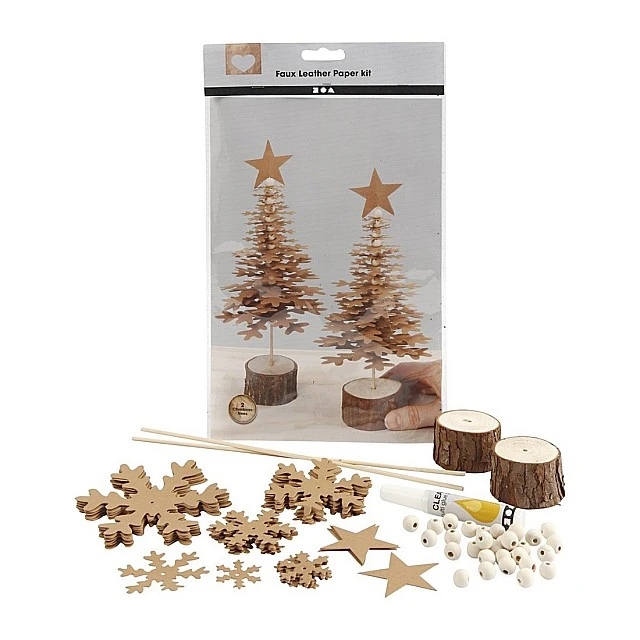 Creativ Company Leather Christmas trees