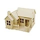 Creativ Company 3D House to assemble and decorate with terrace, 19 x 17.5 x 15 cm